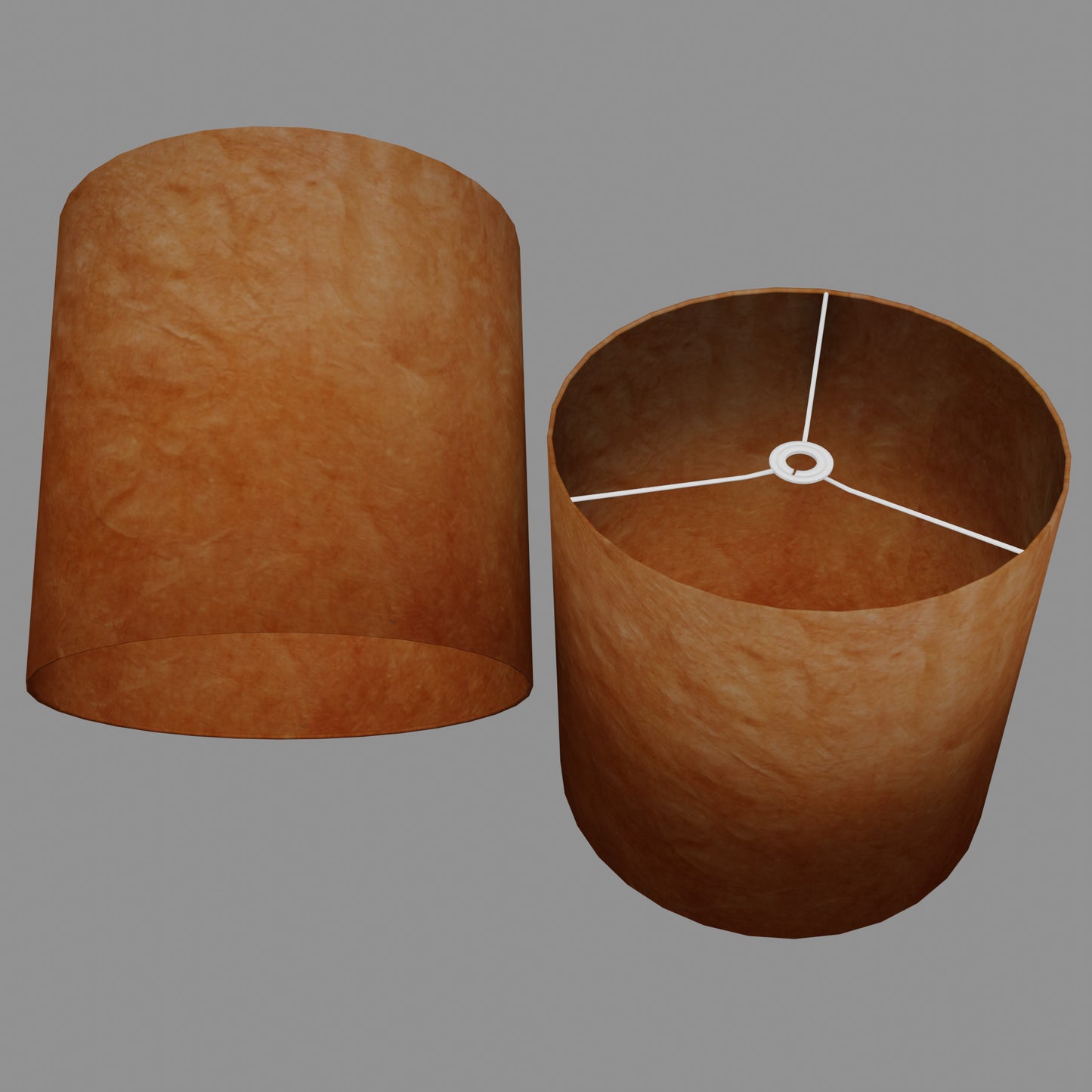 Drum Lamp Shade - P63 - Terracotta Lokta, 40cm(d) x 40cm(h)