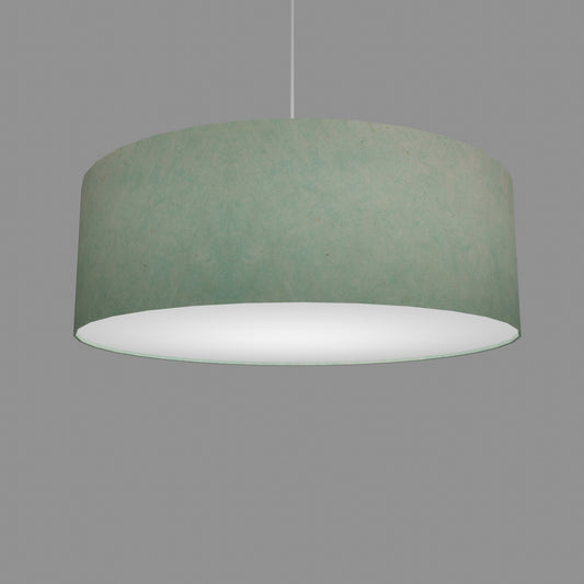Drum Lamp Shade - P65 - Turquoise Lokta, 60cm(d) x 20cm(h)