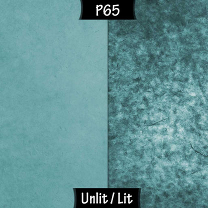 3 Panel Floor Lamp - P65 - Turquoise Lokta, 20cm(d) x 1.4m(h)