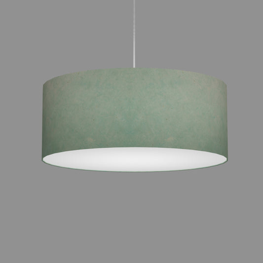 Drum Lamp Shade - P65 - Turquoise Lokta, 50cm(d) x 20cm(h)