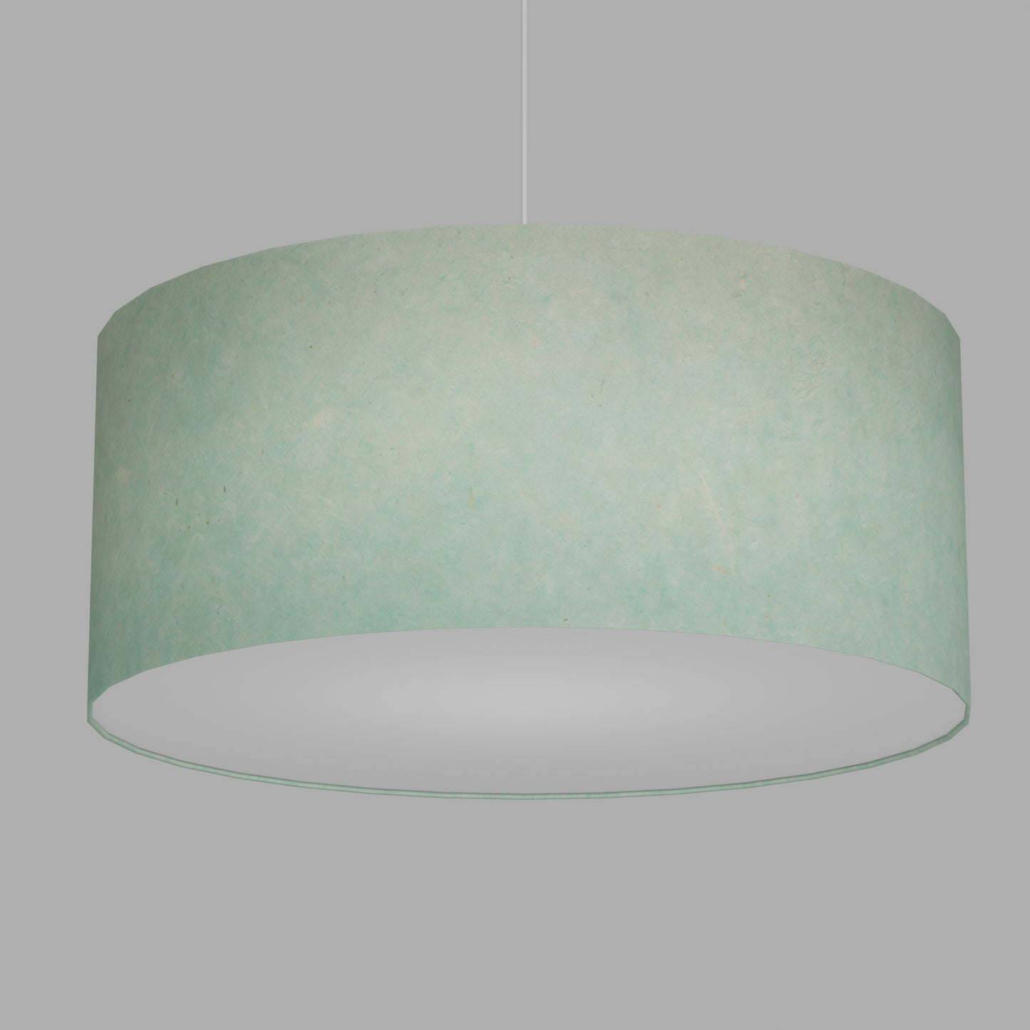 Drum Lamp Shade - P65 - Turquoise Lokta, 70cm(d) x 30cm(h)
