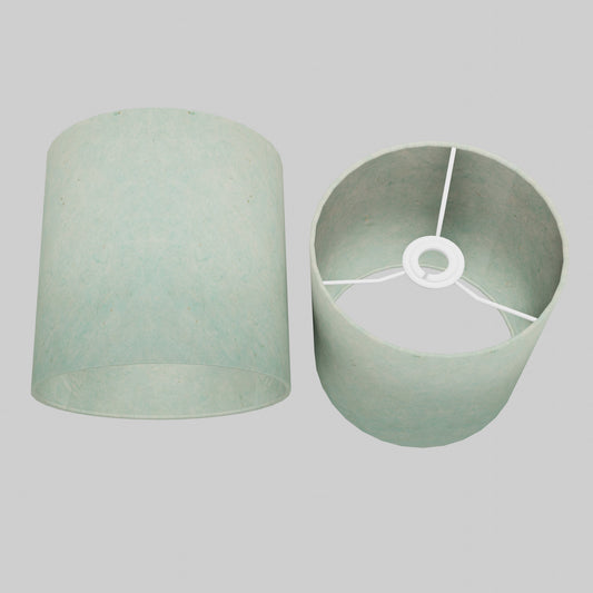 Drum Lamp Shade - P65 - Turquoise Lokta, 20cm(d) x 20cm(h)