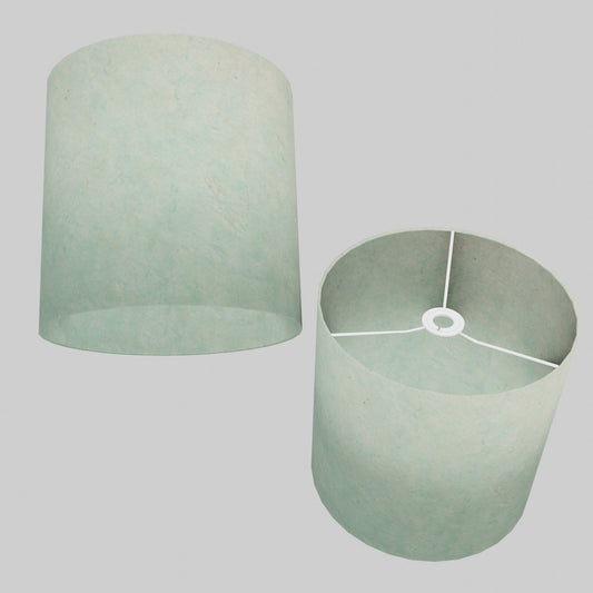 Drum Lamp Shade - P65 - Turquoise Lokta, 30cm(d) x 30cm(h)