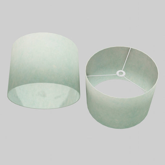 Drum Lamp Shade - P65 - Turquoise Lokta, 40cm(d) x 30cm(h)