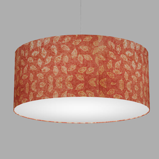 Drum Lamp Shade - P67 - Batik Leaf on Pink, 70cm(d) x 30cm(h)