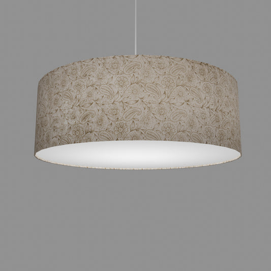 Drum Lamp Shade - P69 - Garden Gold on Natural, 60cm(d) x 20cm(h)