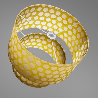 2 Tier Lamp Shade - P86 ~ Batik Dots on Yellow, 40cm x 20cm & 30cm x 15cm