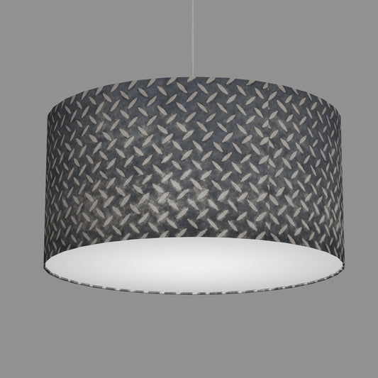 Drum Lamp Shade - P88 ~ Batik Tread Plate Grey, 60cm(d) x 30cm(h)