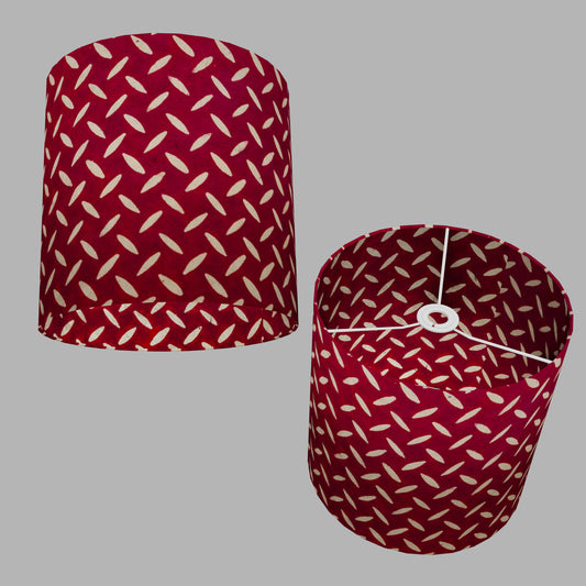 Drum Lamp Shade - P90 ~ Batik Tread Plate Red, 30cm(d) x 30cm(h)