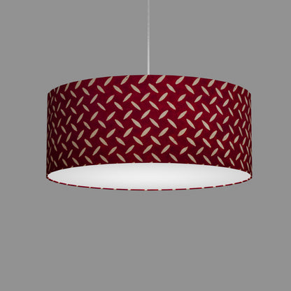 Drum Lamp Shade - P90 ~ Batik Tread Plate Red, 50cm(d) x 20cm(h)