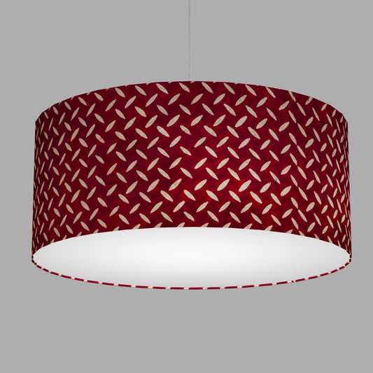 Drum Lamp Shade - P90 ~ Batik Tread Plate Red, 70cm(d) x 30cm(h)