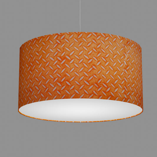 Drum Lamp Shade - P91 - Batik Tread Plate Orange, 60cm(d) x 30cm(h)