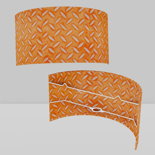 Wall Light - P91 - Batik Tread Plate Orange, 36cm(wide) x 20cm(h)