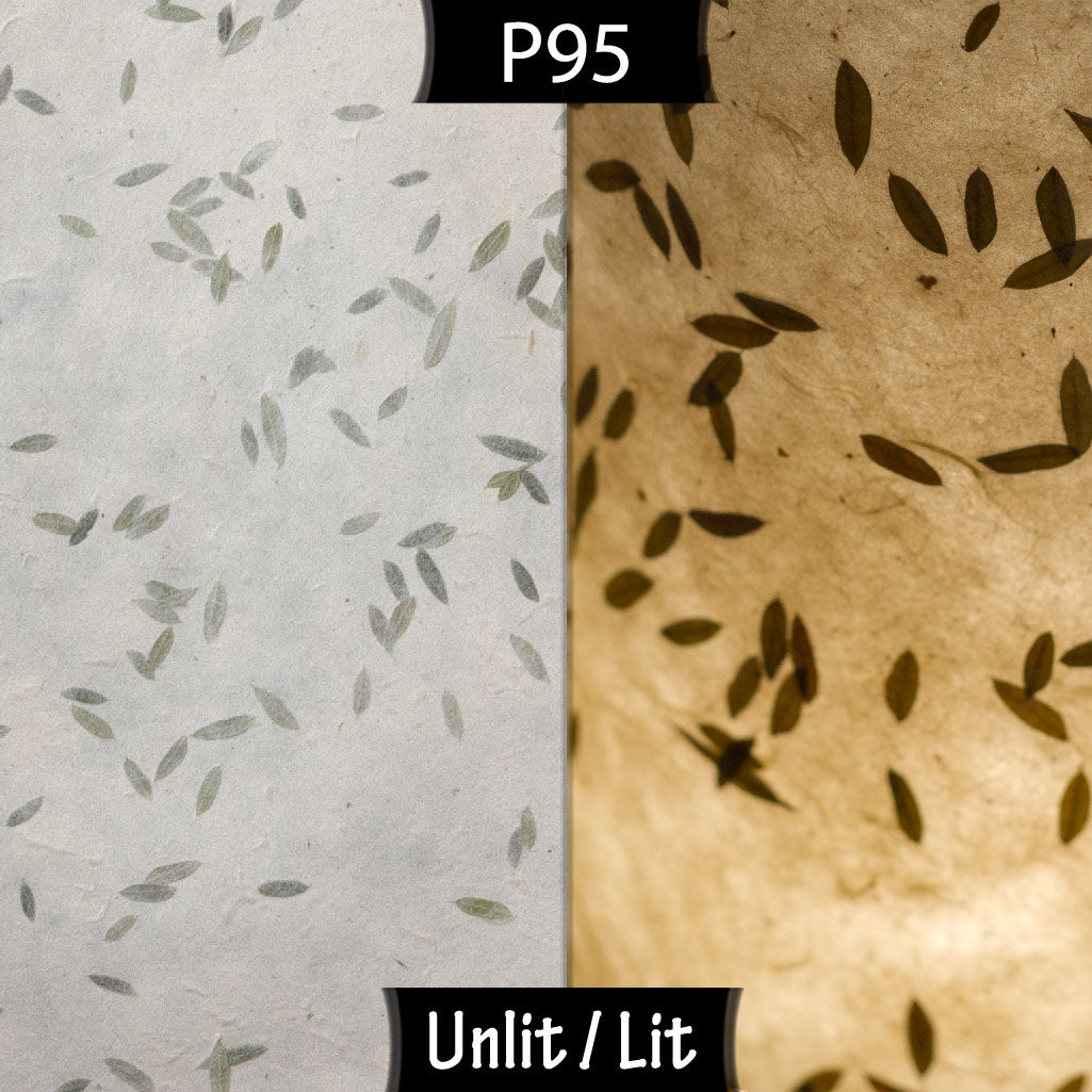 Rectangle Lamp Shade - P95 - Little Leaves, 40cm(w) x 30cm(h) x 20cm(d)