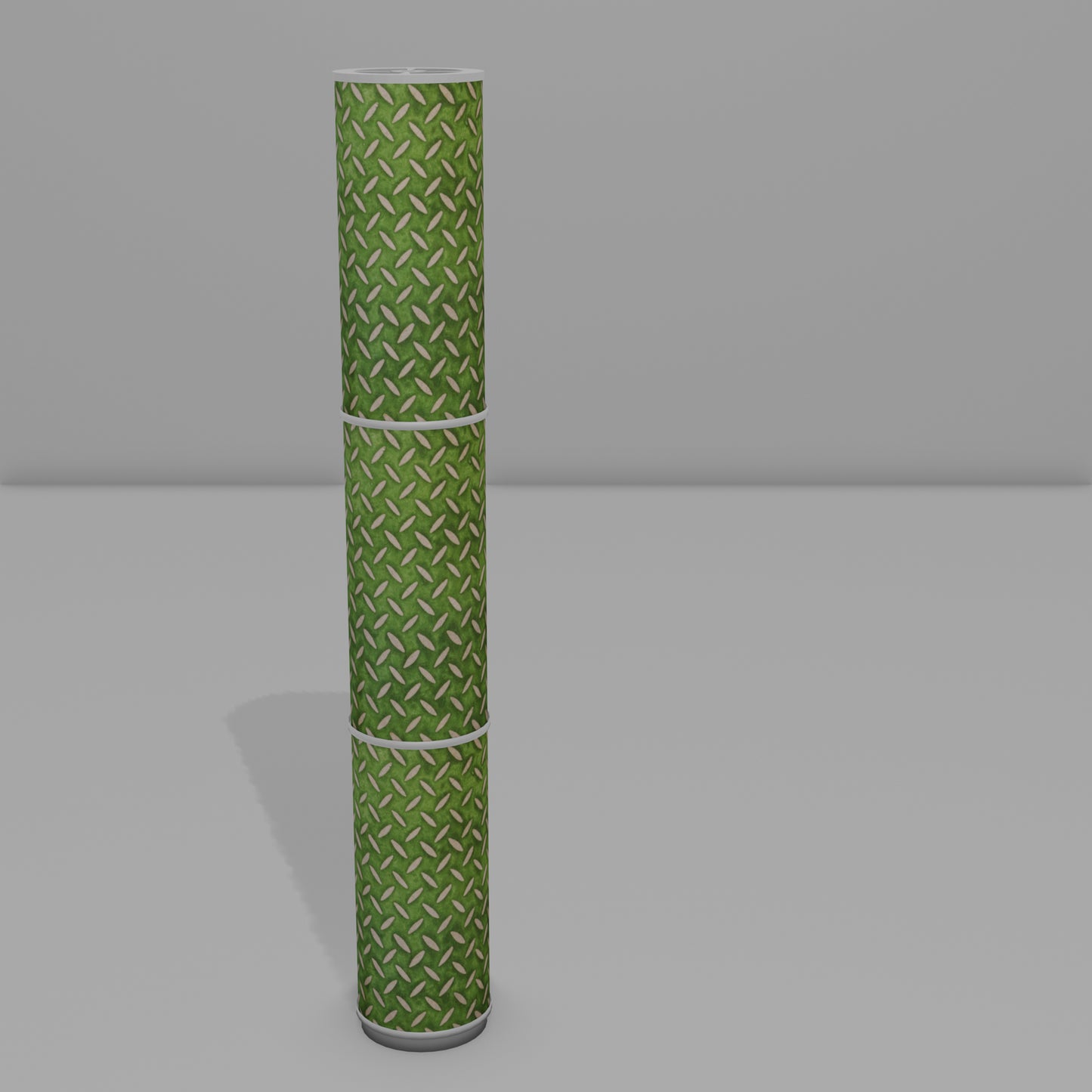 3 Panel Floor Lamp - P96 - Batik Tread Plate Green, 20cm(d) x 1.4m(h)