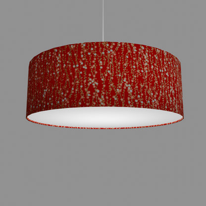 Drum Lamp Shade - W01 - Red Daisies, 60cm(d) x 20cm(h)