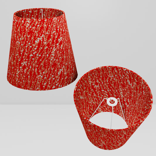 Conical Lamp Shade W01 - Red Daisies, 23cm(top) x 35cm(bottom) x 31cm(height)