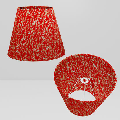 Conical Lamp Shade W01 - Red Daisies, 23cm(top) x 40cm(bottom) x 31cm(height)