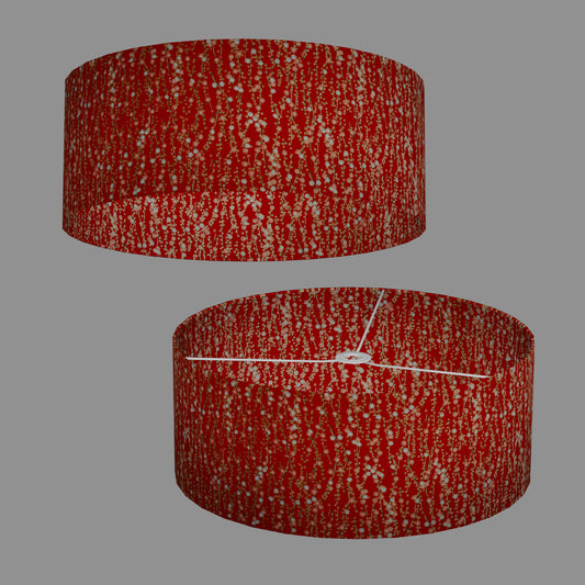 Drum Lamp Shade - W01 - Red Daisies, 50cm(d) x 20cm(h)