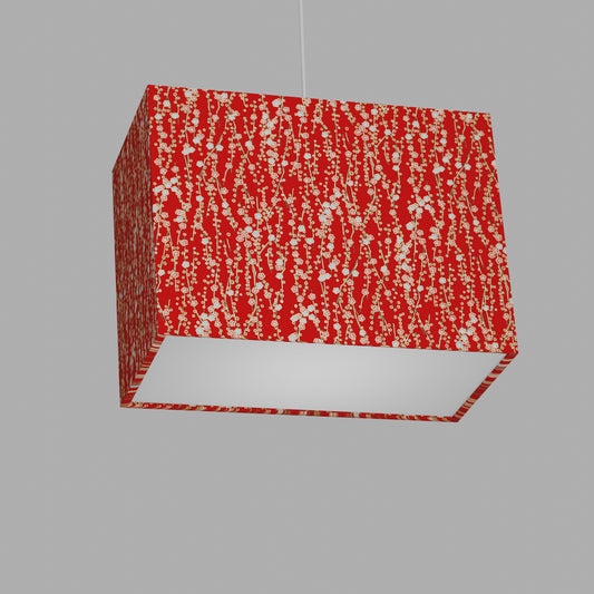 Rectangle Lamp Shade - W01 ~ Red Daisies, 40cm(w) x 30cm(h) x 20cm(d)