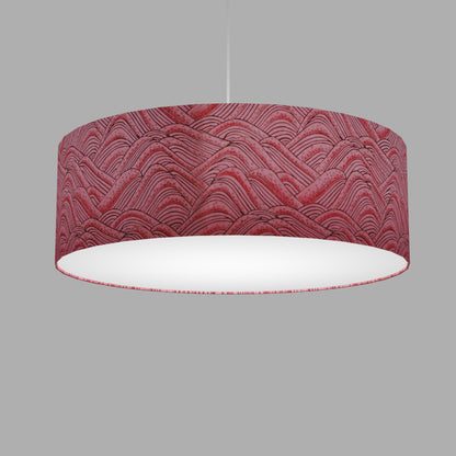 Drum Lamp Shade - W04 - Pink Hills with Gold Flowers, 60cm(d) x 20cm(h)