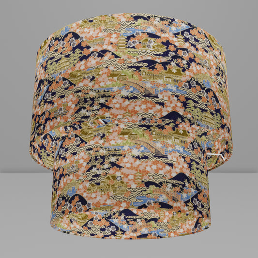 2 Tier Lamp Shade - W06 - Kyoto, 40cm x 20cm & 30cm x 15cm