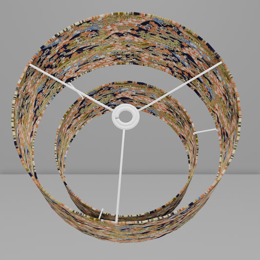 2 Tier Lamp Shade - W06 - Kyoto, 40cm x 20cm & 30cm x 15cm