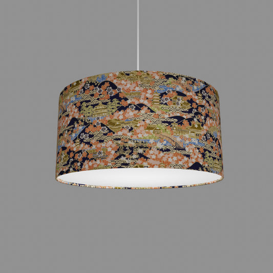 Drum Lamp Shade - W06 ~ Kyoto, 40cm(d) x 20cm(h)