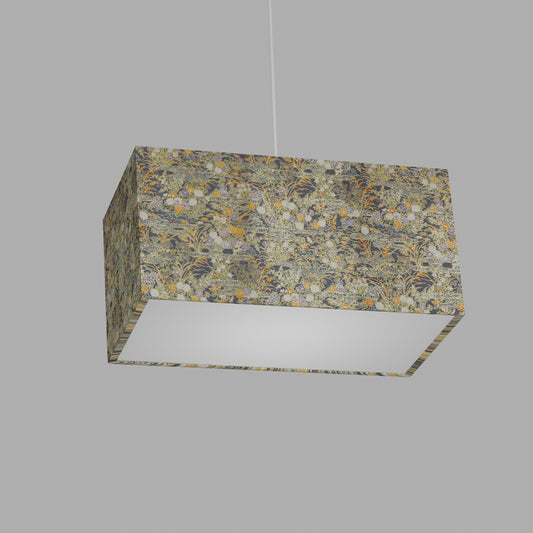Rectangle Lamp Shade - W08 ~ Lily Pond, 40cm(w) x 20cm(h) x 20cm(d)