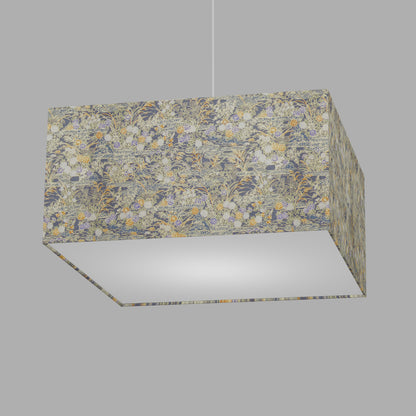Square Lamp Shade - W08 ~ Lily Pond, 40cm(w) x 20cm(h) x 40cm(d)
