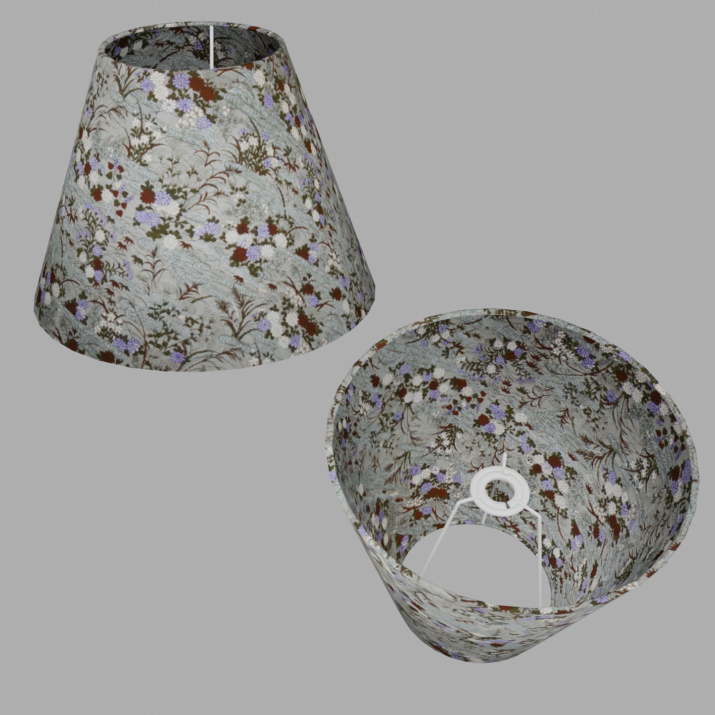Conical Lamp Shade W08 ~ Lily Pond, 15cm(top) x 30cm(bottom) x 22cm(height)