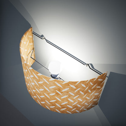 Wall Light - P10 - Batik Tread Plate Natural, 36cm(wide) x 20cm(h) - Imbue Lighting