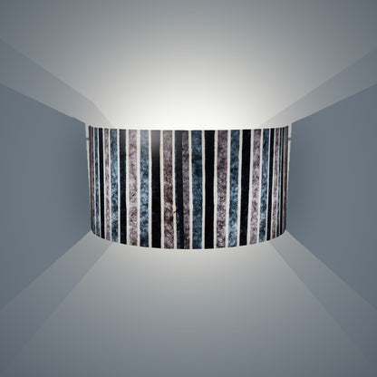 Wall Light - P08 - Batik Stripes Grey, 36cm(wide) x 20cm(h) - Imbue Lighting
