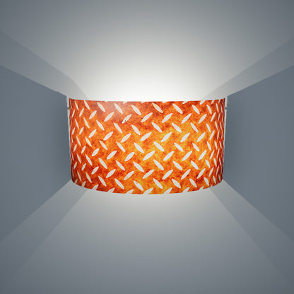 Wall Light - P12 - Batik Tread Plate Brown, 36cm(wide) x 20cm(h) - Imbue Lighting