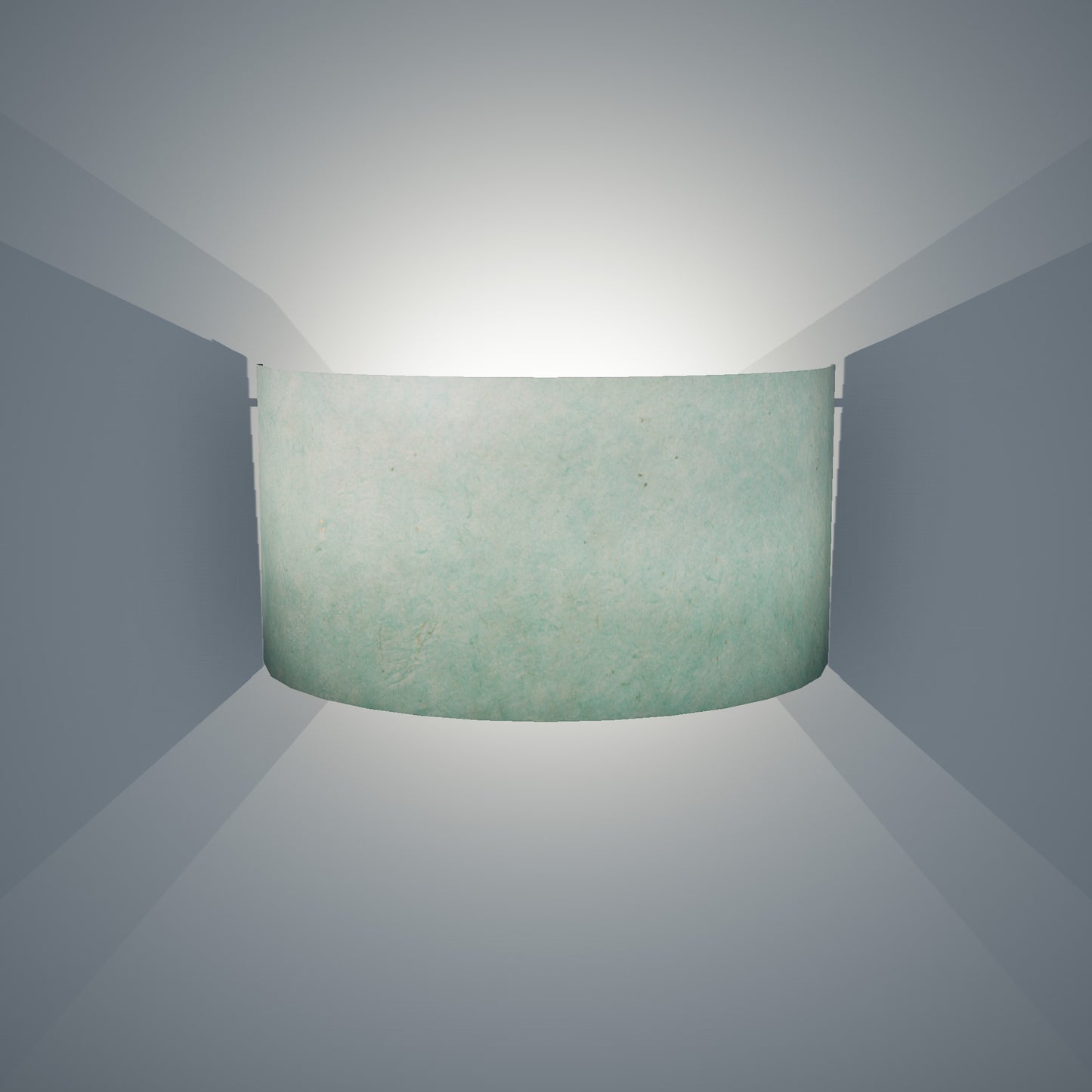 Wall Light - P65 - Turquoise Lokta, 36cm(wide) x 20cm(h)