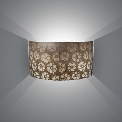 Wall Light - P75 - Batik Star Flower Natural, 36cm(wide) x 20cm(h)